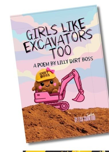 Girls Like Excavators Too book cover